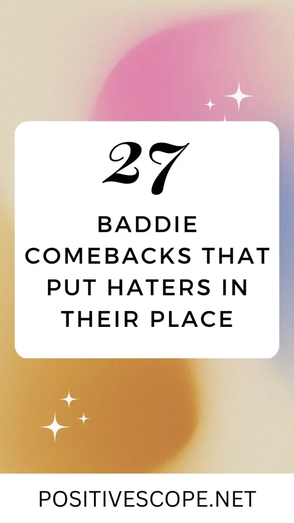 comebacks for haters