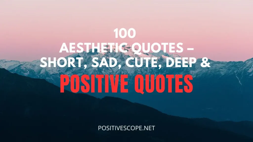 Aesthetic Quotes