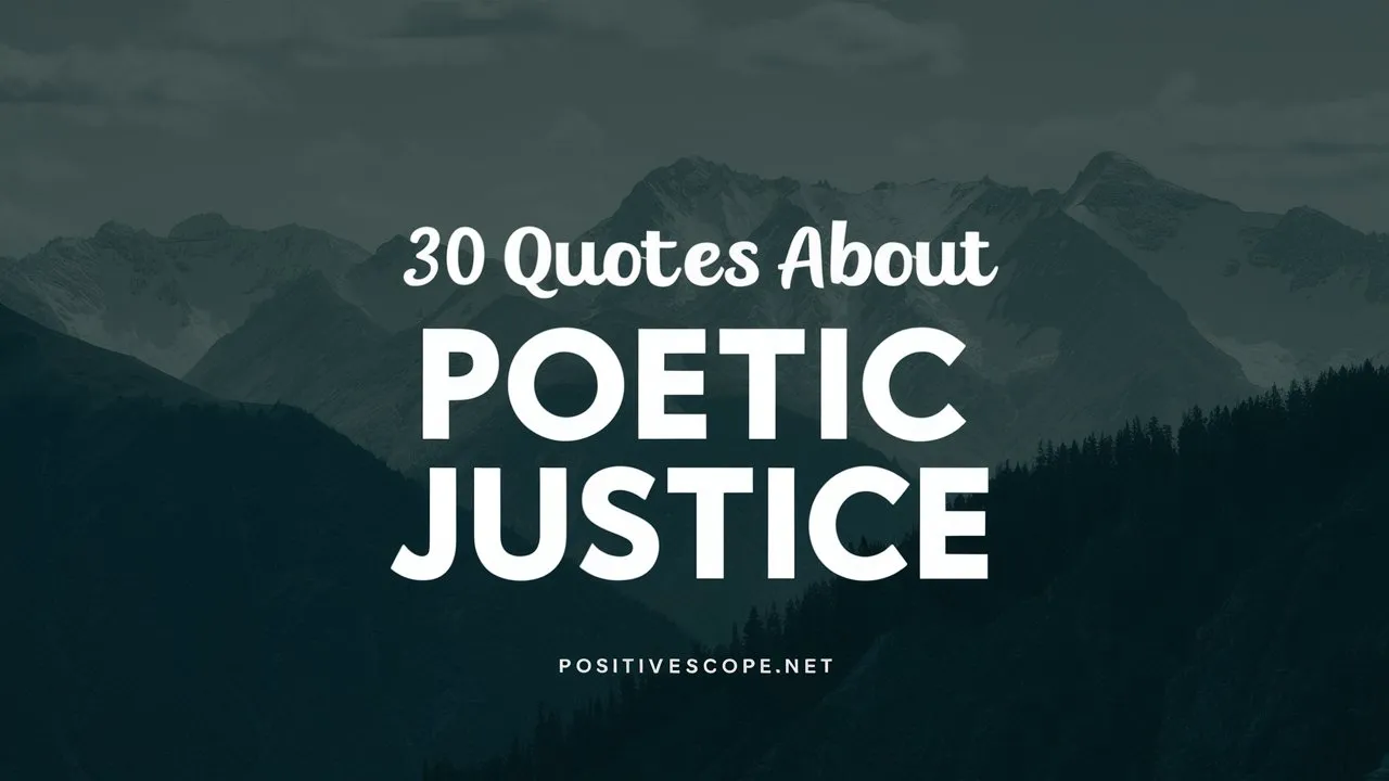 30 Quotes About Poetic Justice