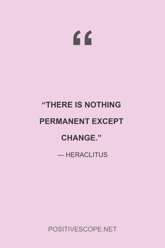 Heraclitus quote about change