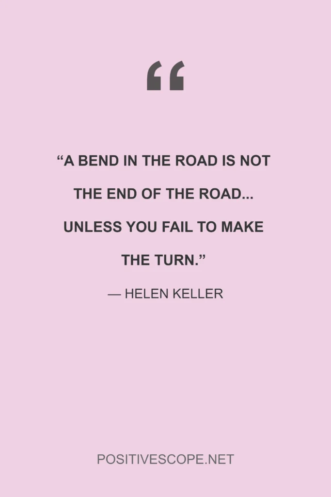 Helen Keller quote about change