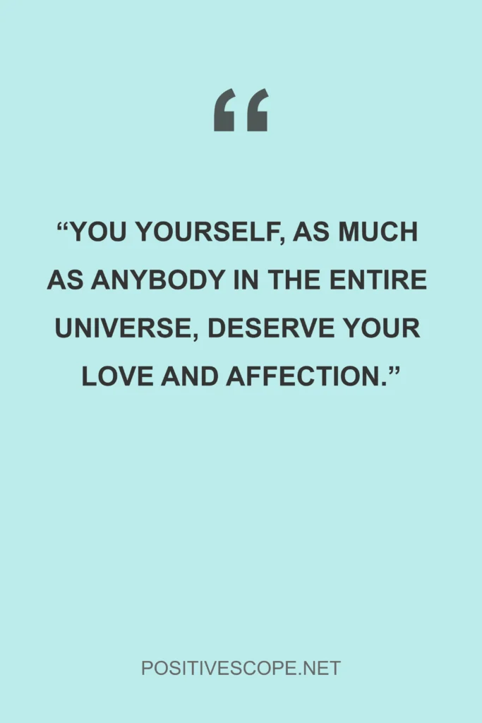 positive self love quote