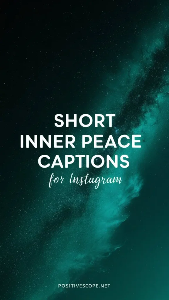 inner peace captions