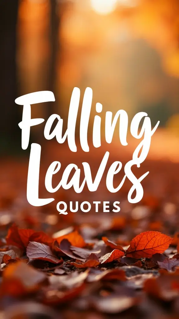 falling leaves quotes
