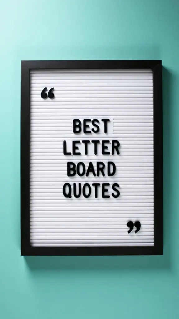 Best Letter Board Quotes