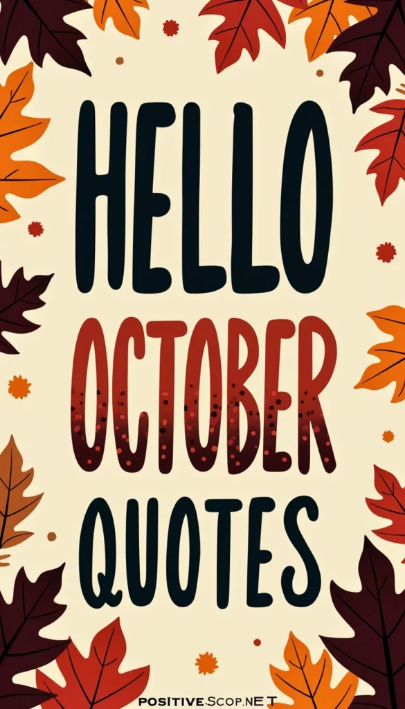 hello October quotes