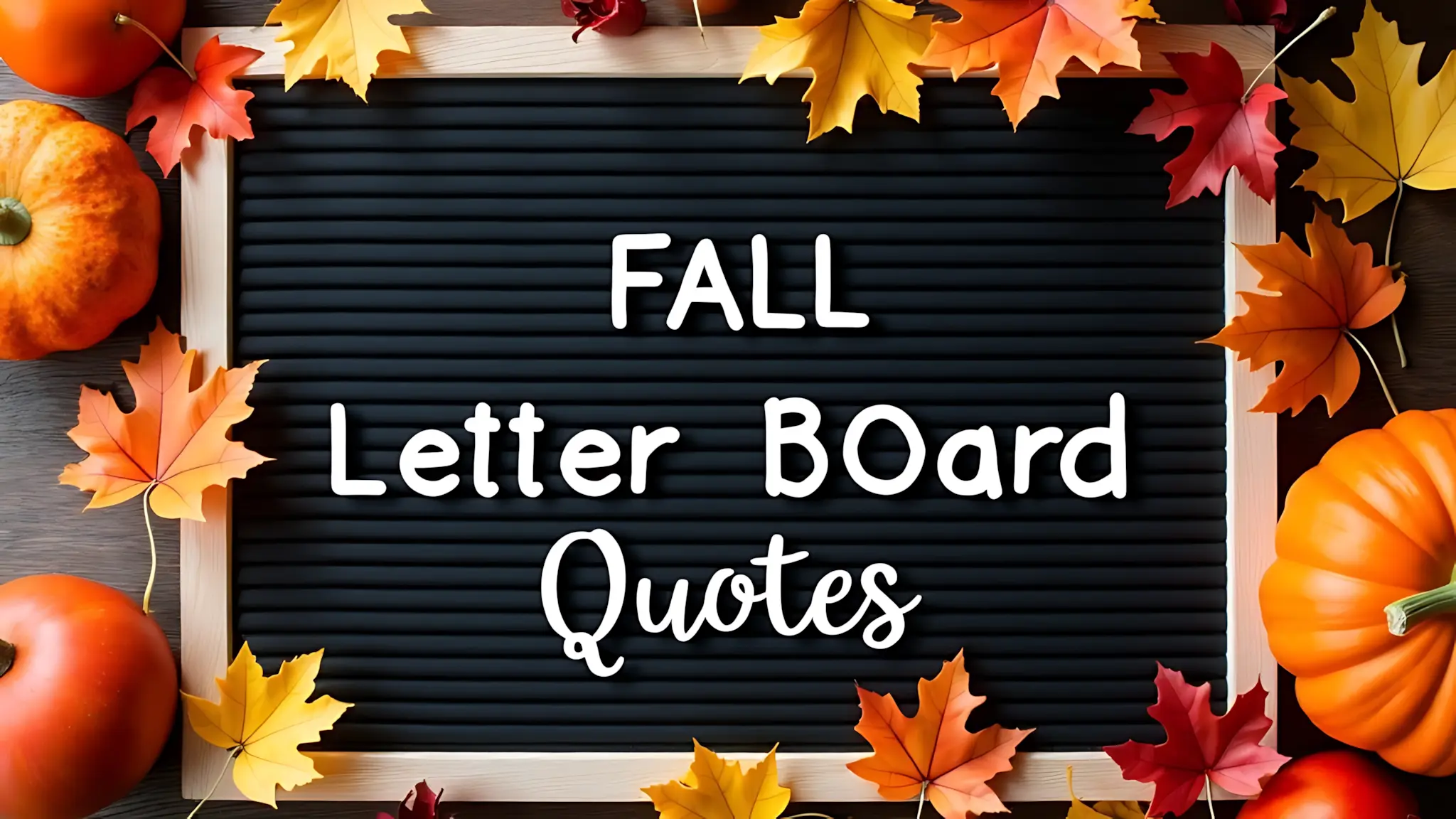 Fall Letter Board Quotes