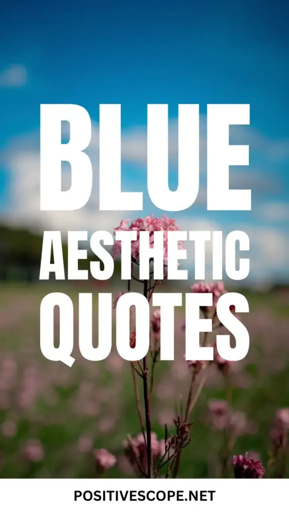 Blue Aesthetic Quotes