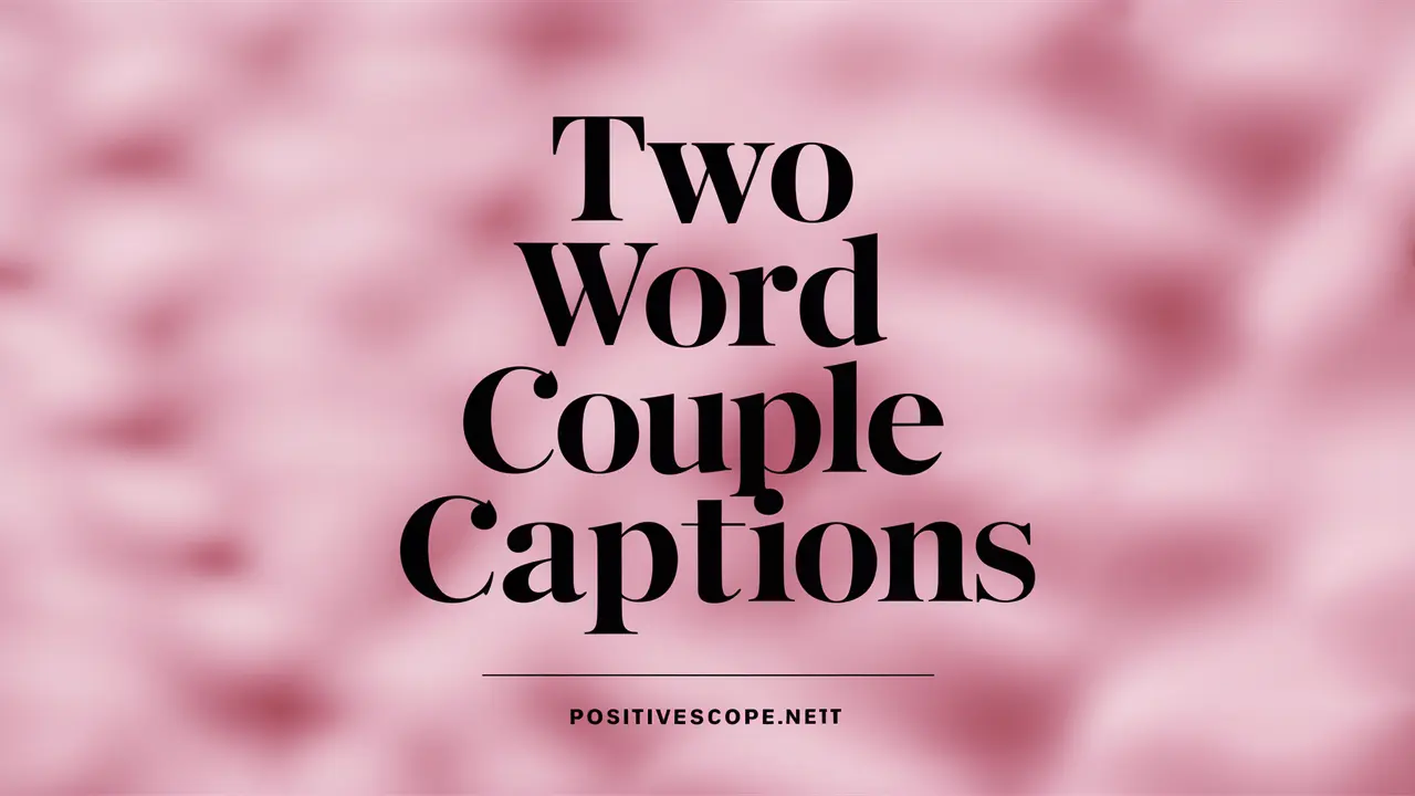 two word couple captions