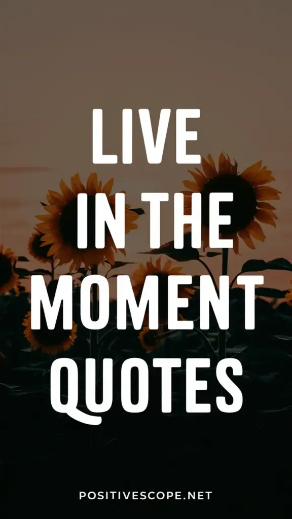 Live in The Moments Quotes