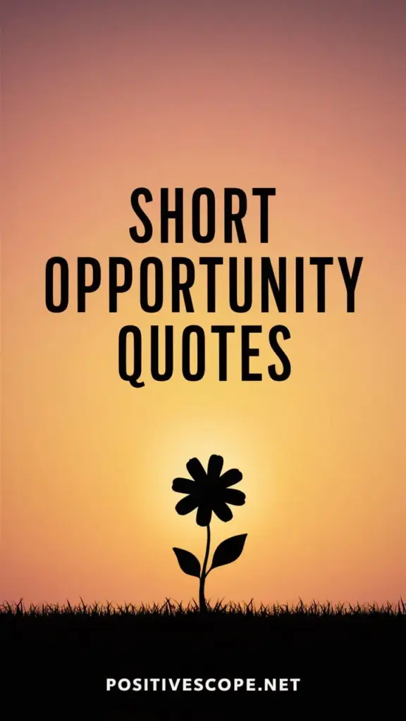 Opportunity Quotes