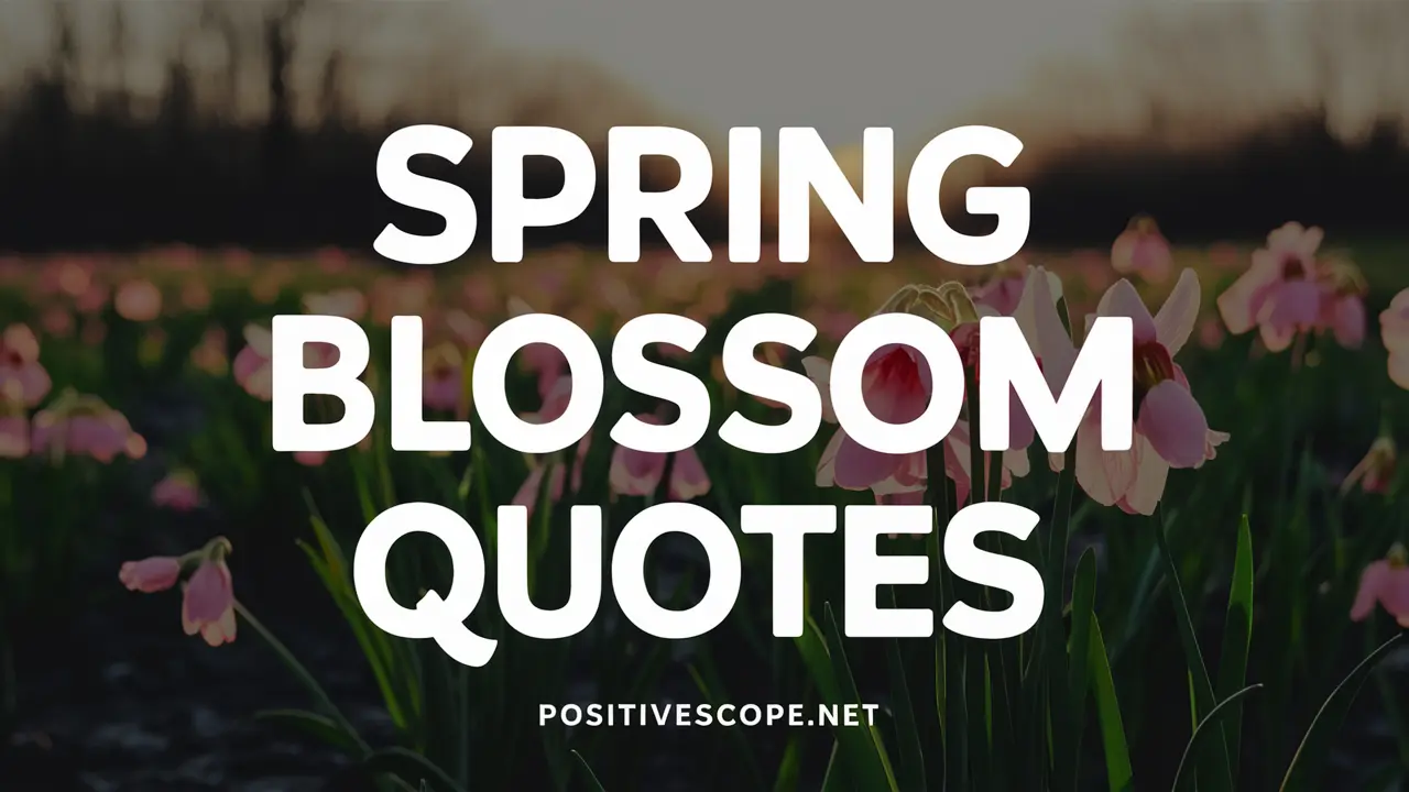 spring blossom quotes