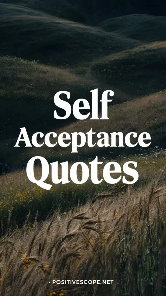 Self Acceptance quotes
