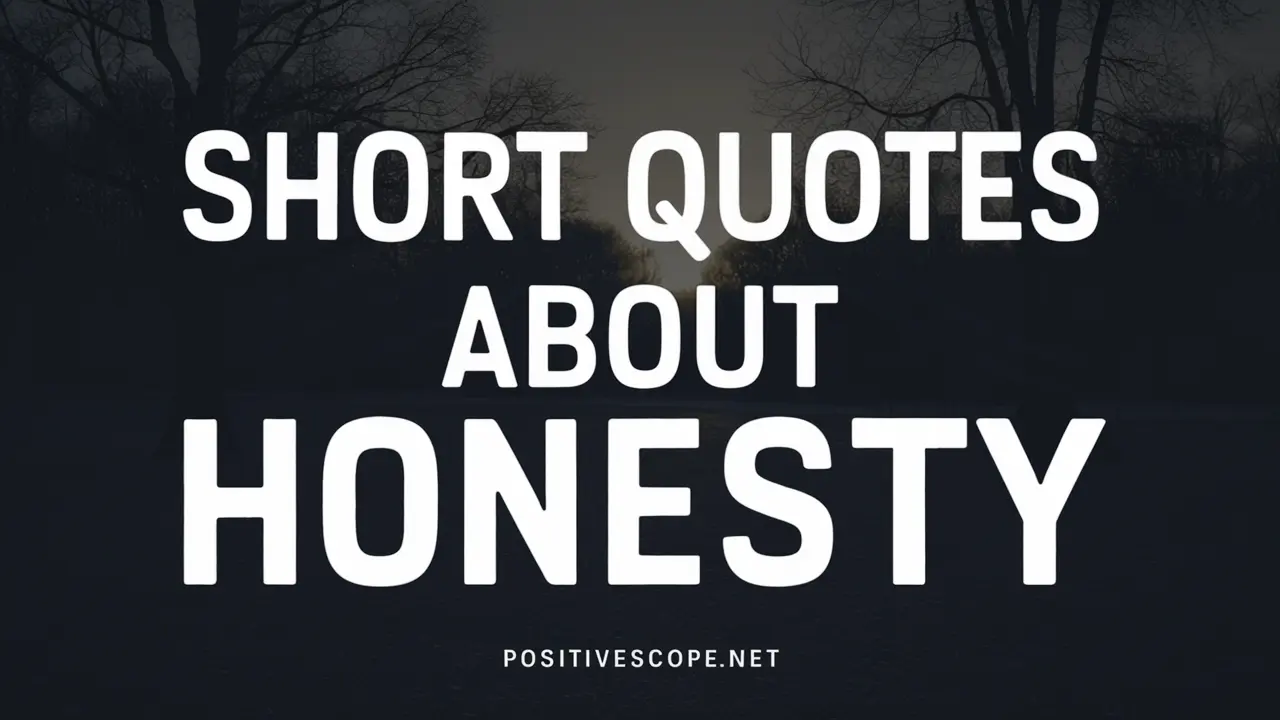 63 Quotes about Honesty to Inspire Truth & Integrity - Positive Scope