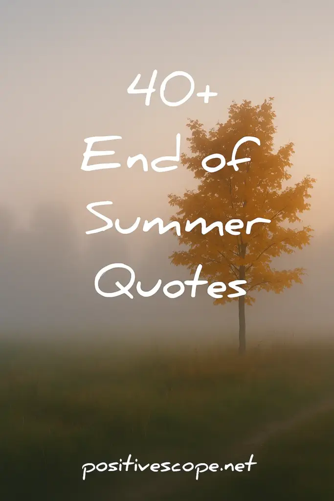 end of summer quotes