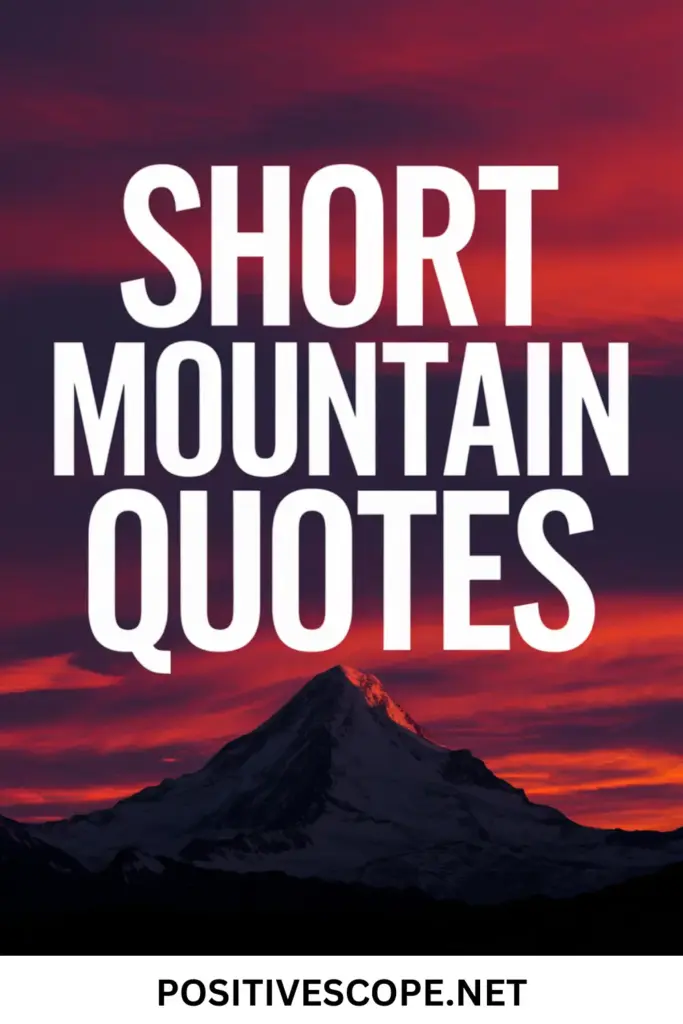 Mountain Quotes