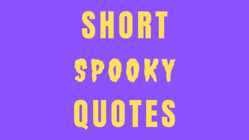 spooky quotes