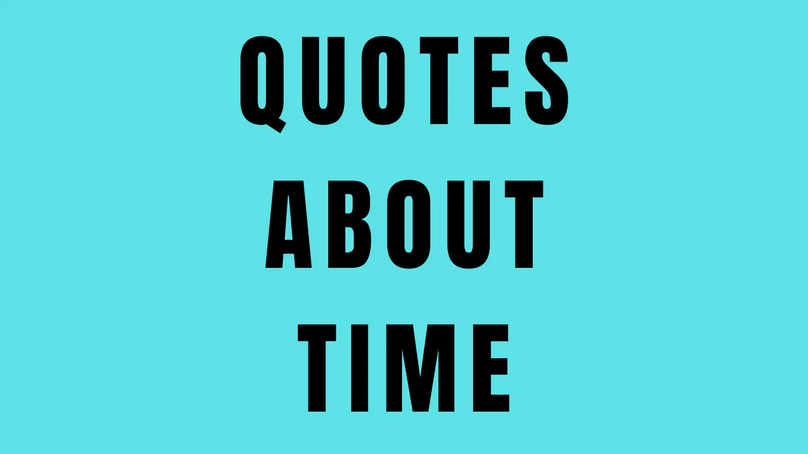 quotes about time