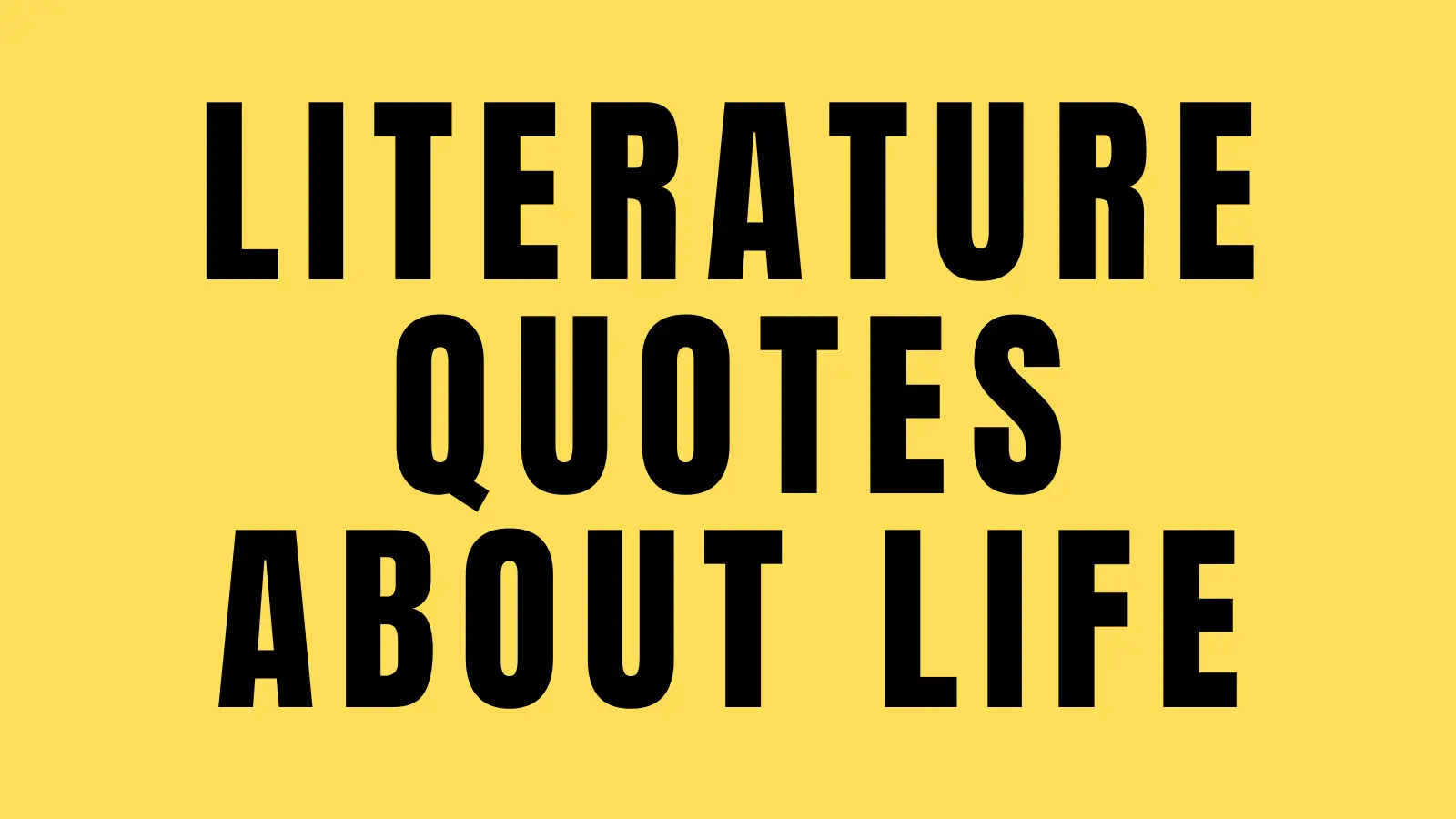 literature quotes about life (2)