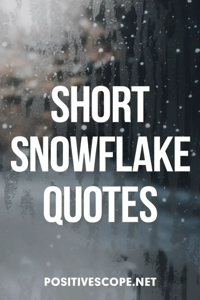 snowflake quotes