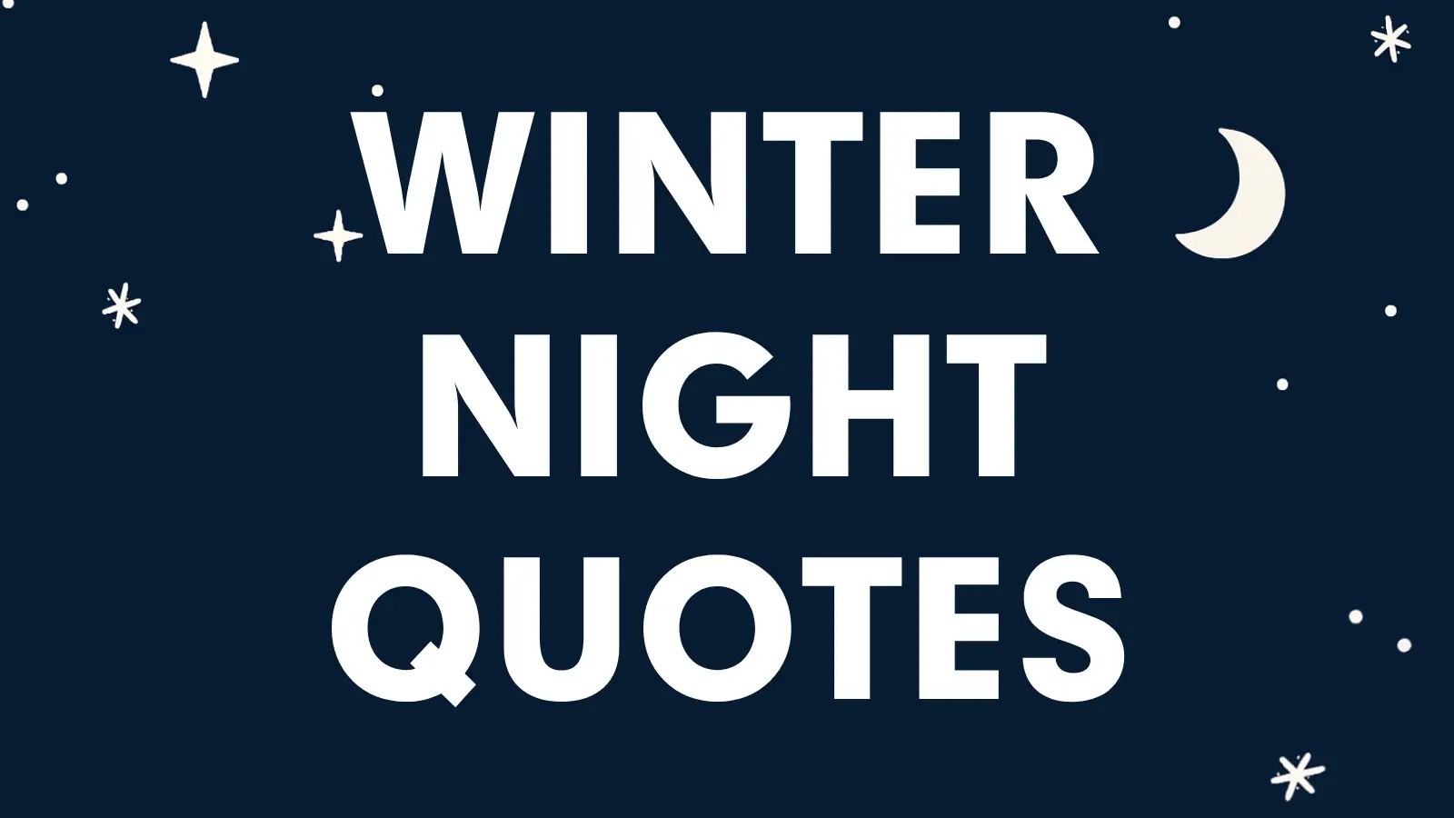 winter night quotes