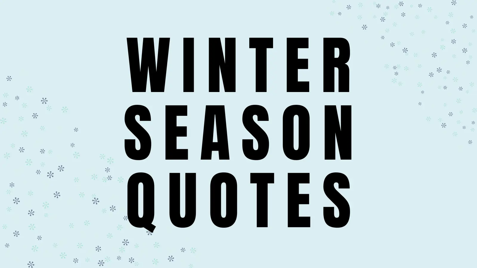 winter season quotes