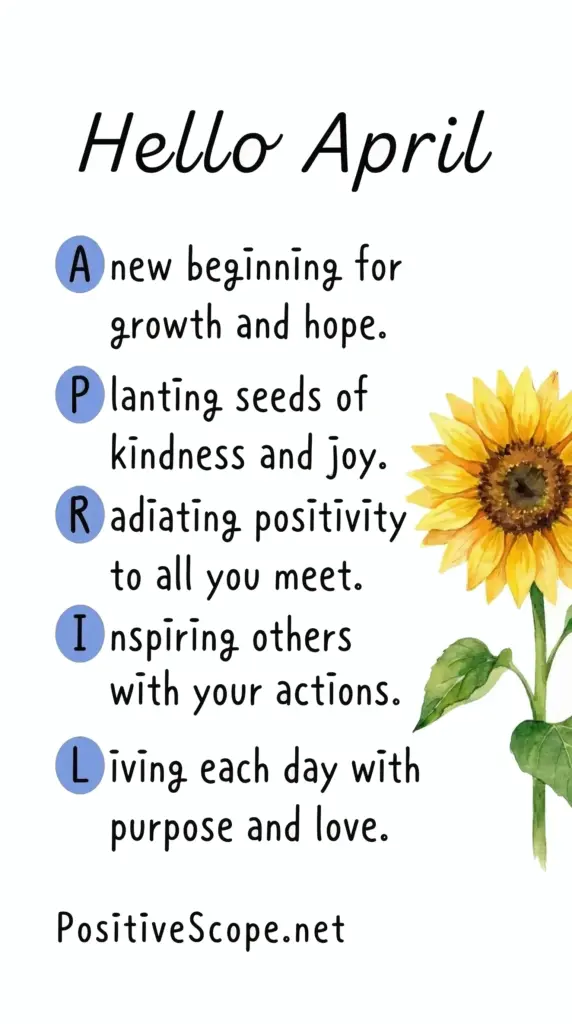 welcome april quotes
