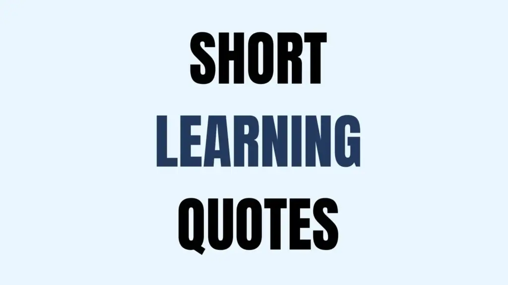 learning quotes
