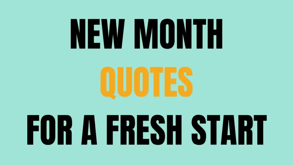 new month quotes