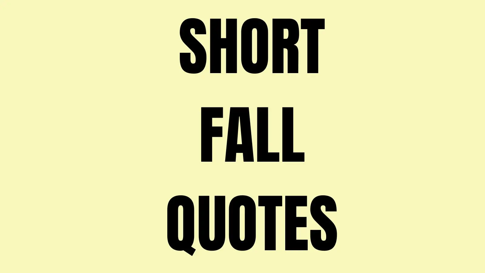 fall Quotes