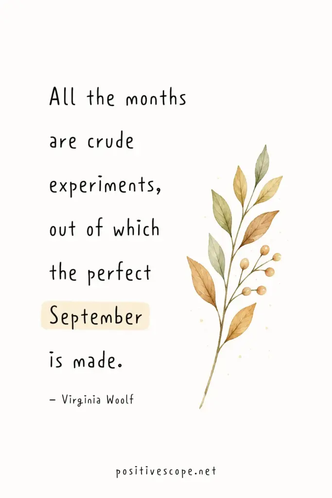 Hello September Quotes