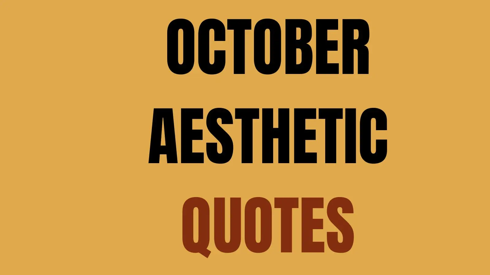 40 October Aesthetic Quotes for Your Feed